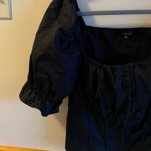 Mendocino Corset Puffed Sleeve Top - Picture 2 of 2